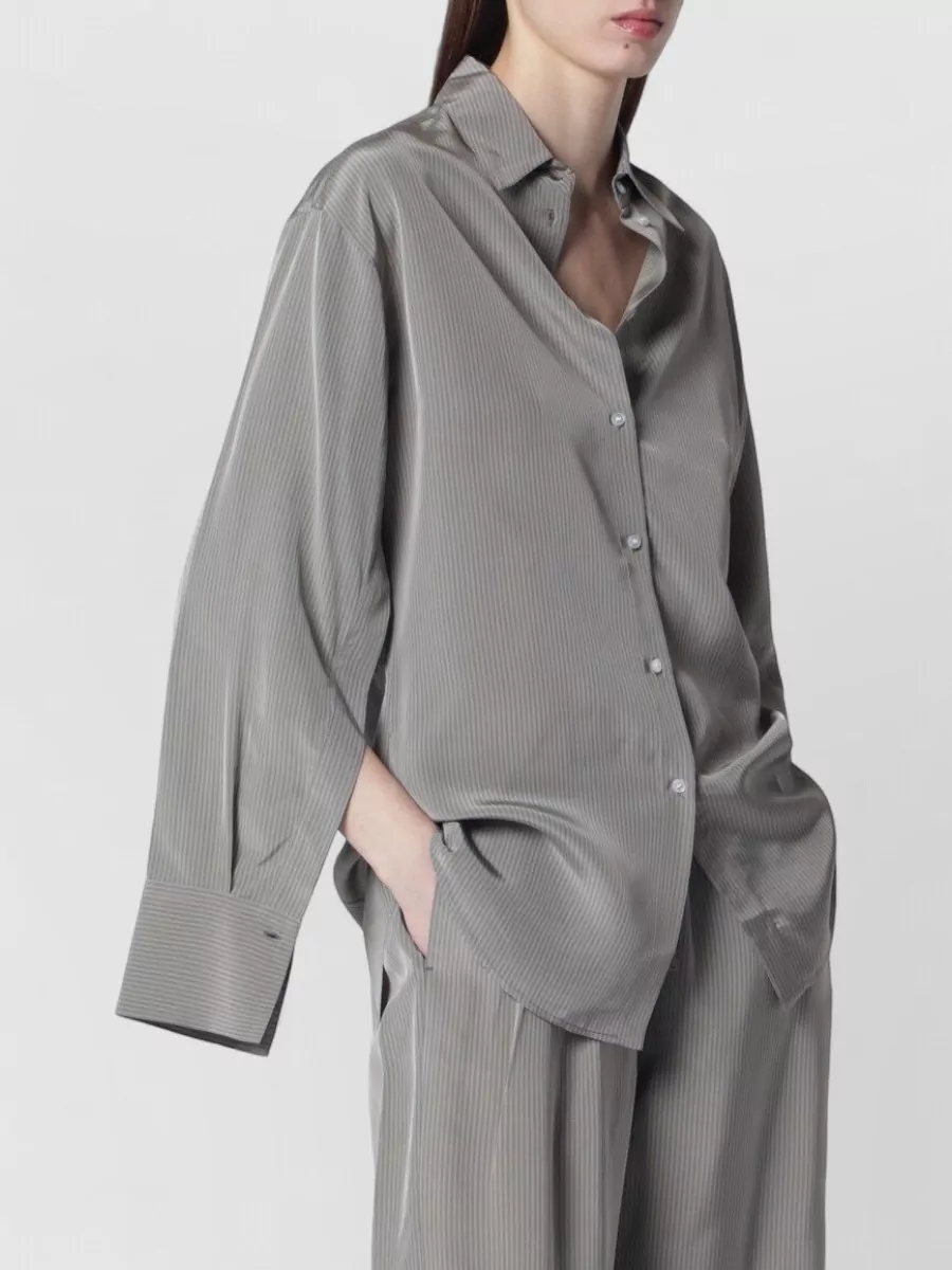 Róhe striped oversized shirt