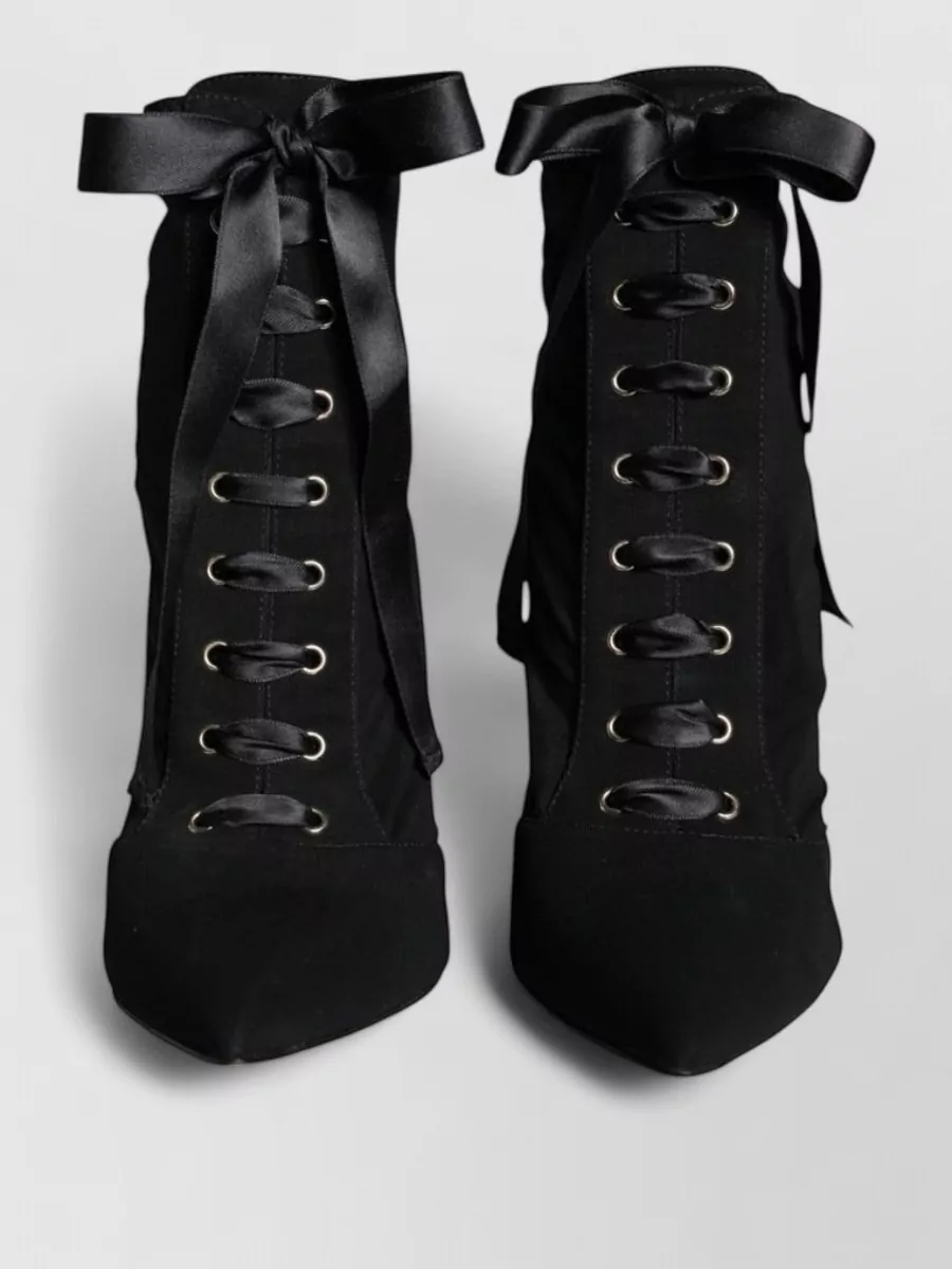 Dolce&Gabbana suede leather lace-up ankle boots