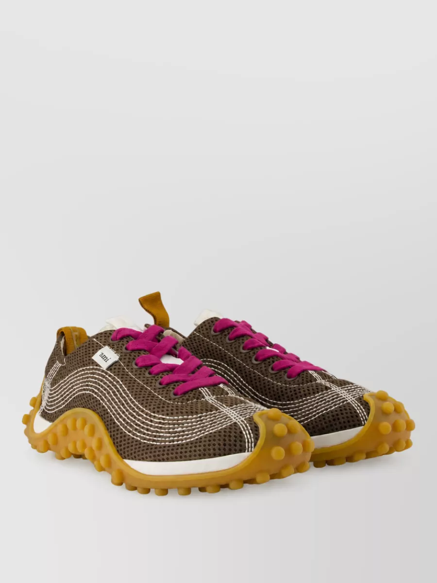 Ami Paris mesh low-top sneakers