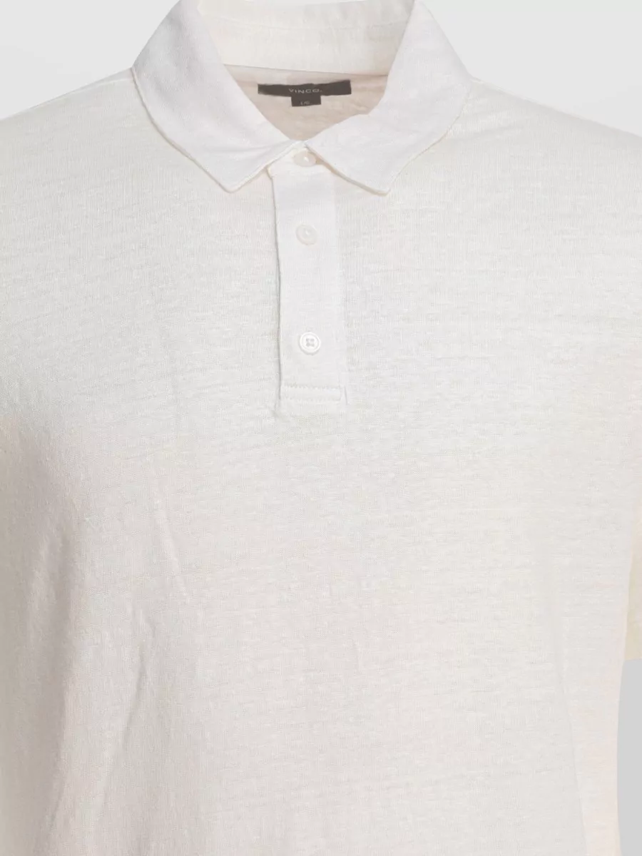 Vince Linen Polo Shirt
