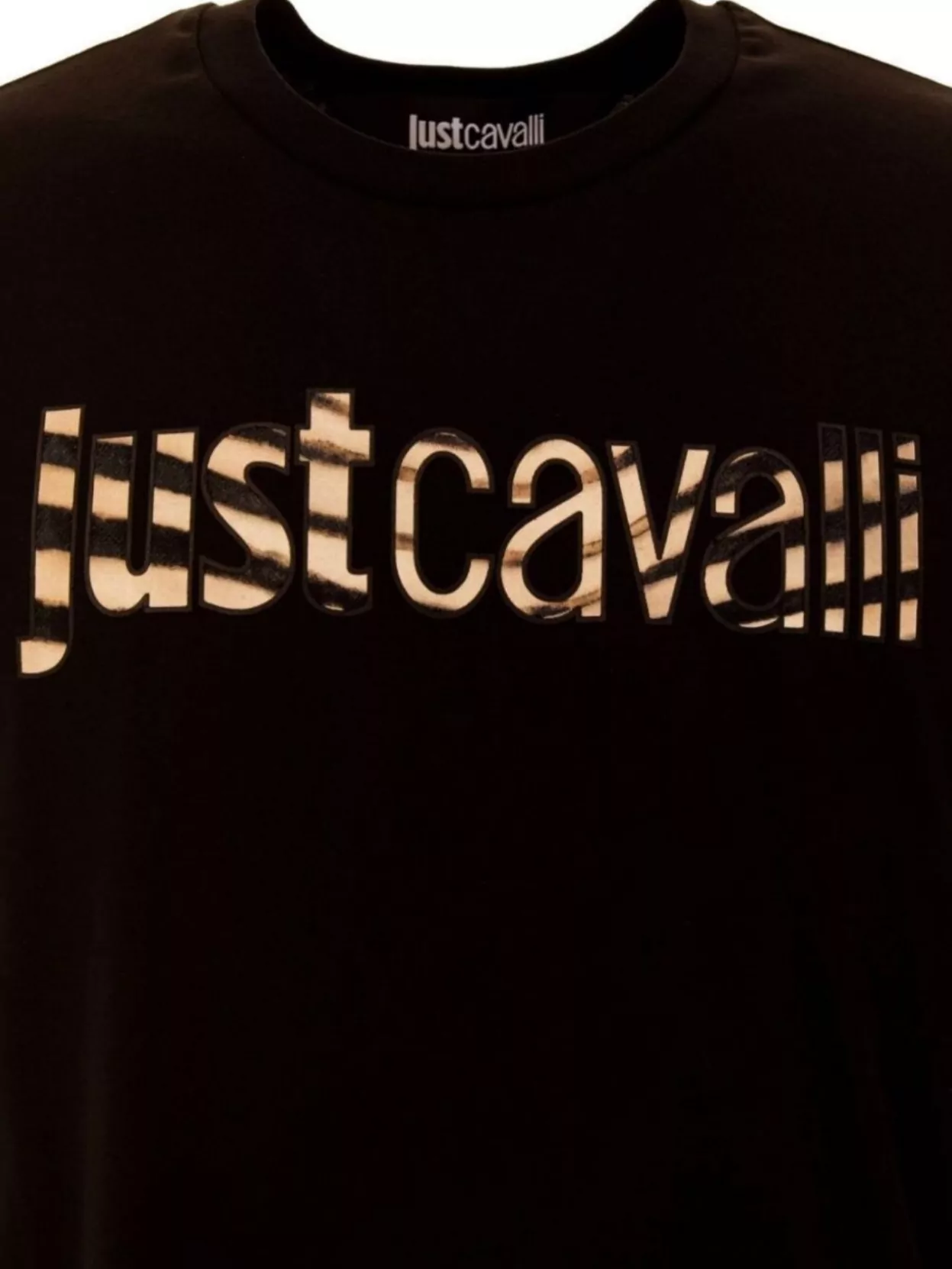 Just Cavalli Striped Crew Neck T-Shirt