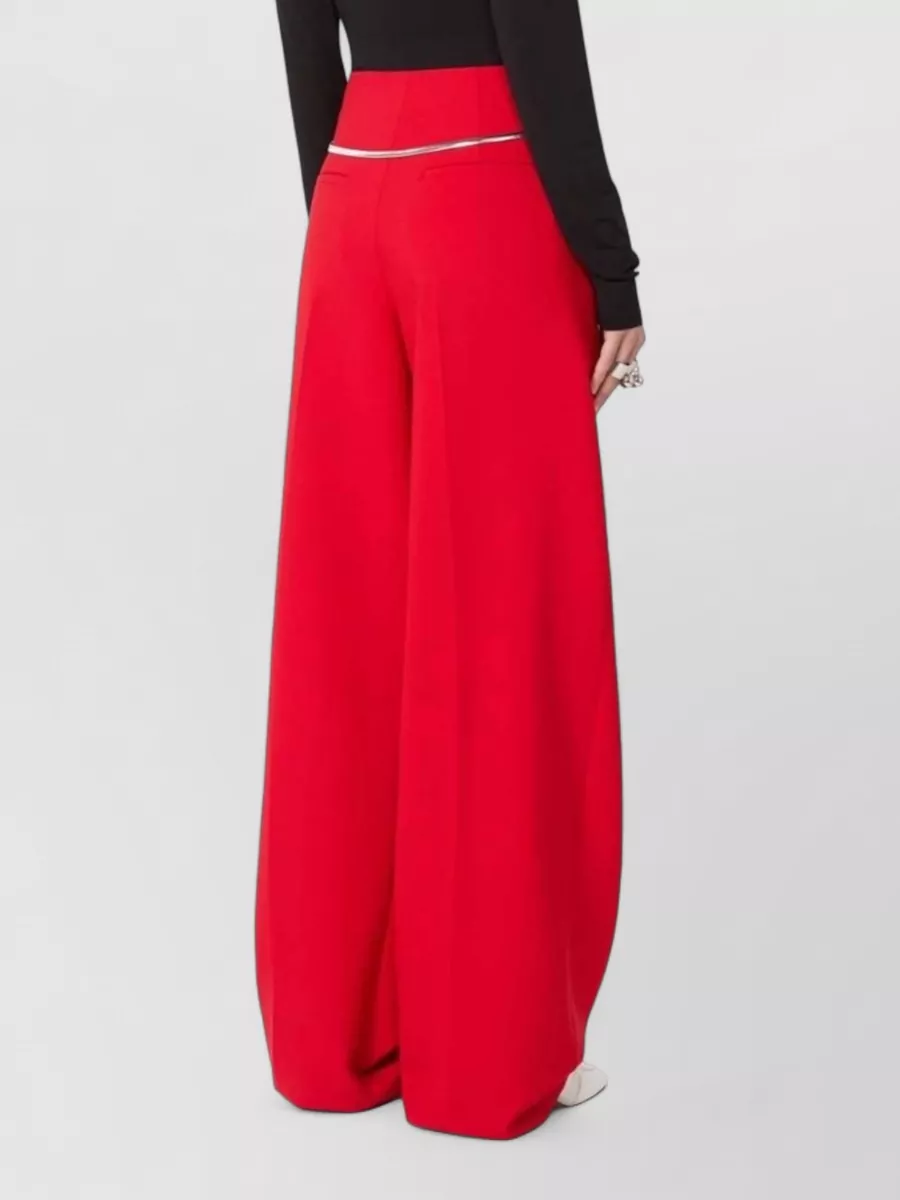 Sportmax Pleated Wide-Leg Trousers