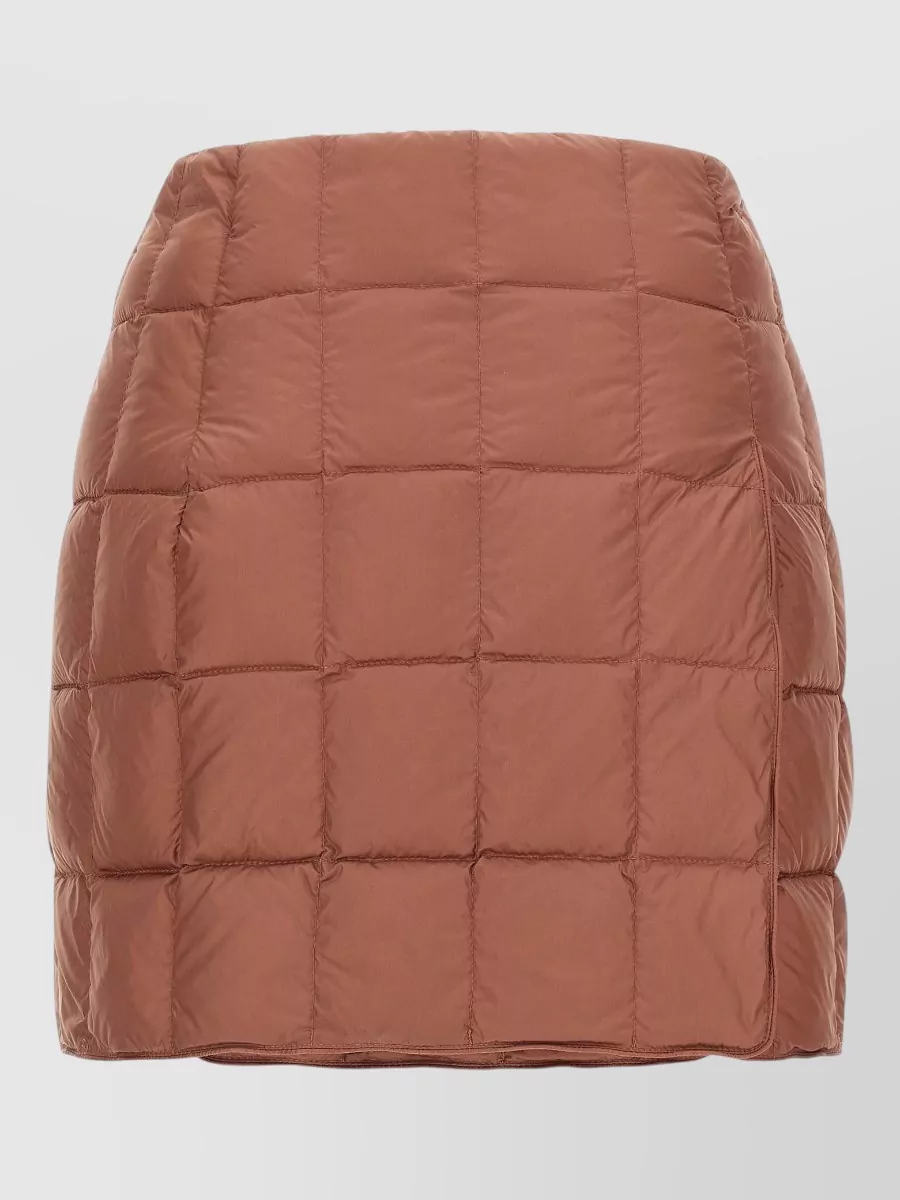 Ienki Ienki Quilted down high-rise mini wrap skirt