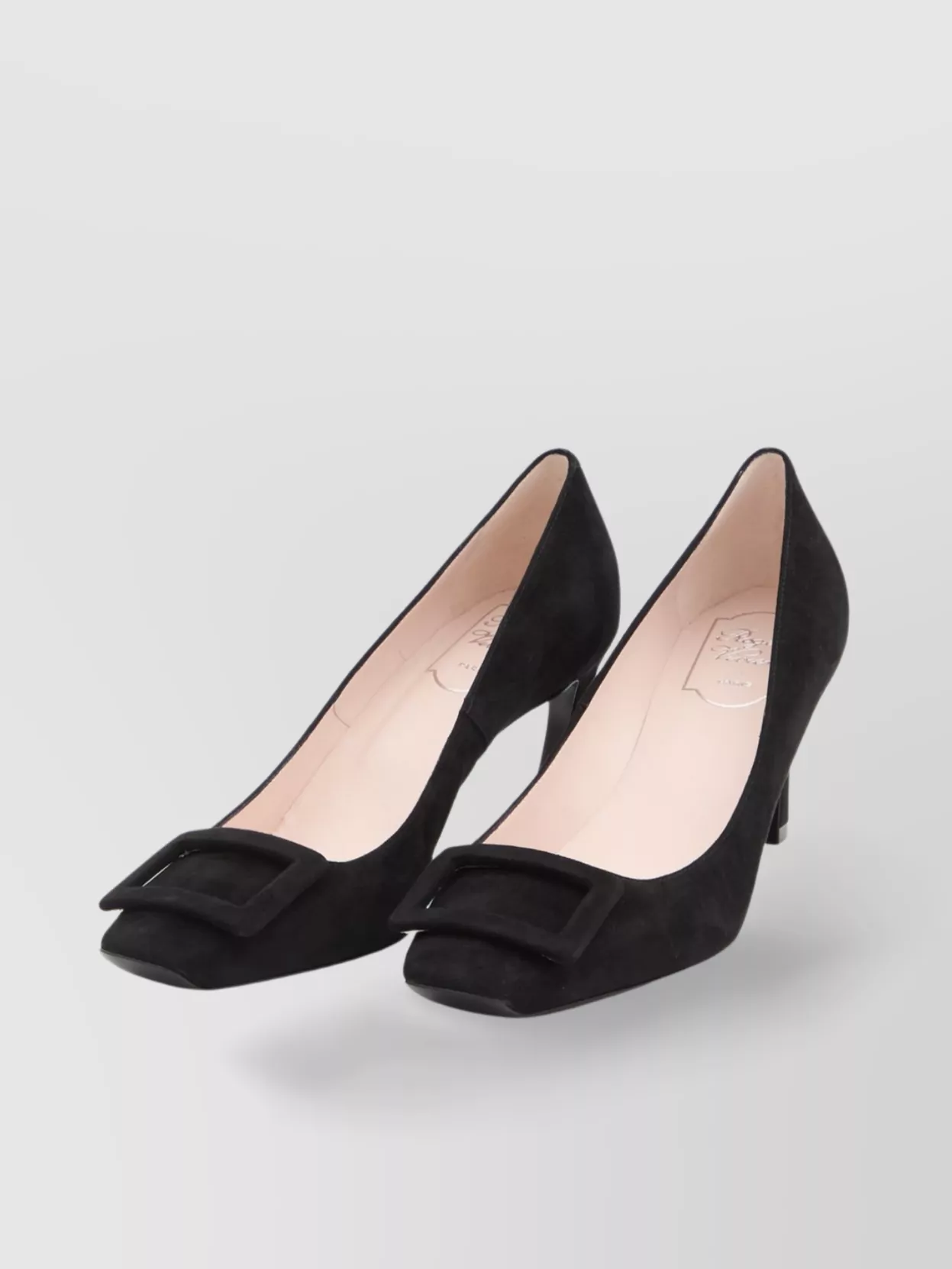 Roger Vivier 70mm Buckle-embellished Suede Pumps