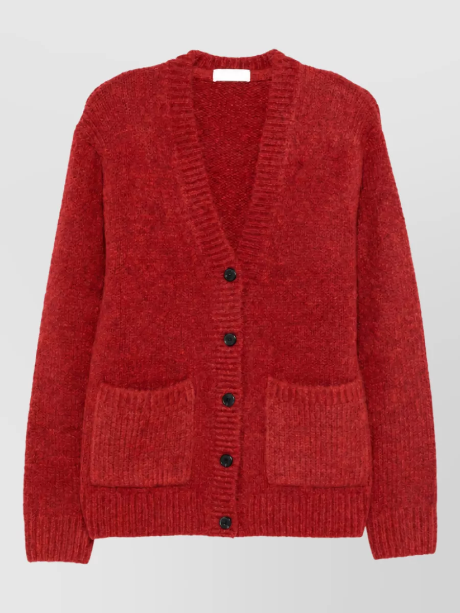 Dries Van Noten alpaca-blend oversized v-neck cardigan
