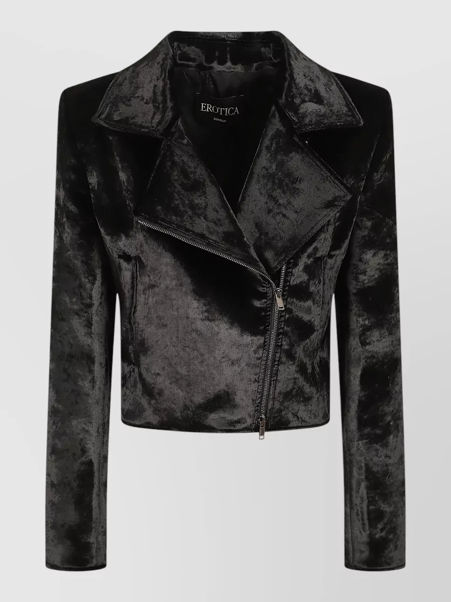 Dondup faux fur biker jacket