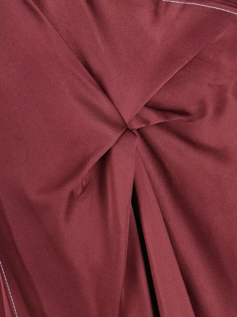 Victoria Beckham Asymmetric Draped Sleeveless Knee Length Dress