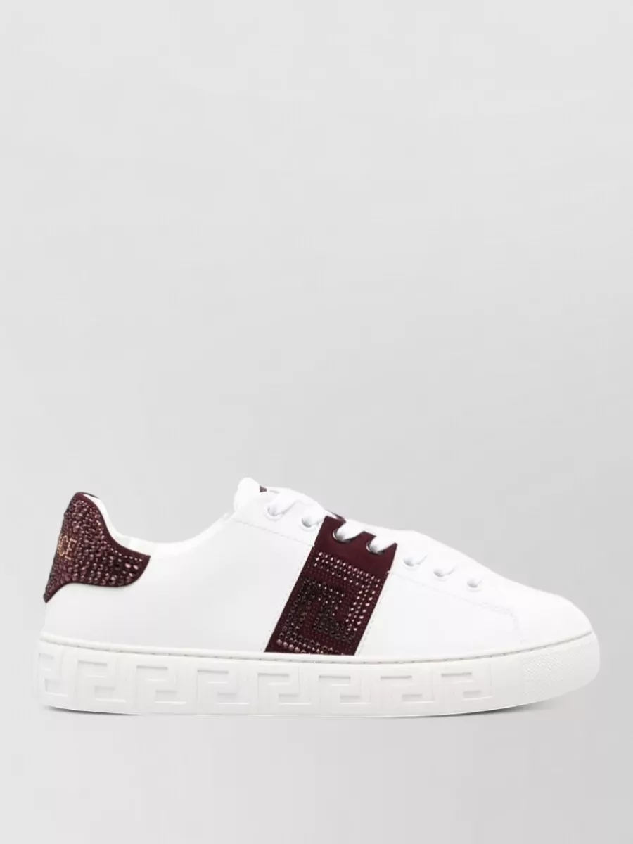 Versace leather low-top sneakers