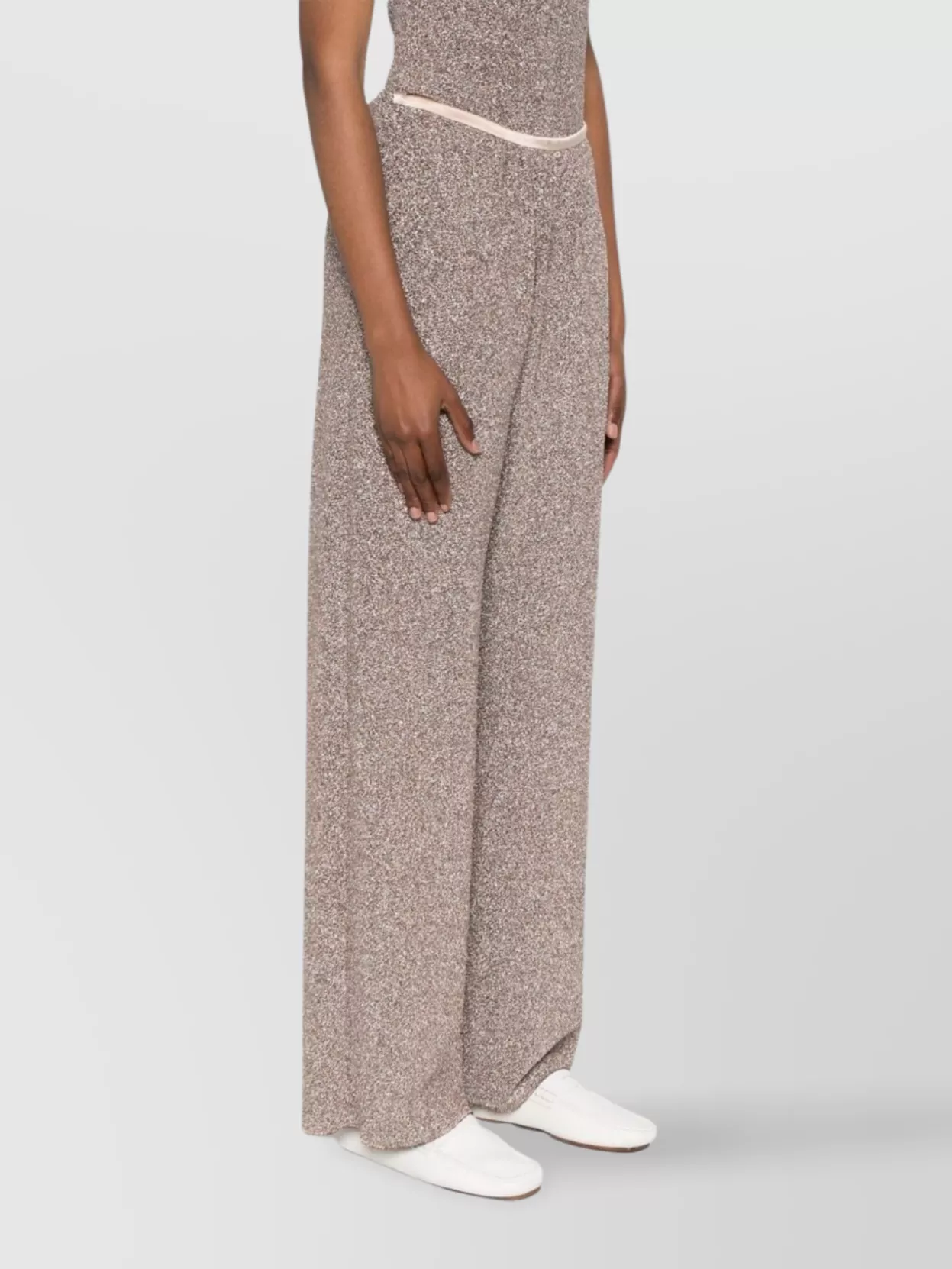Forte Forte Wide Leg Trousers Elastic Waistband