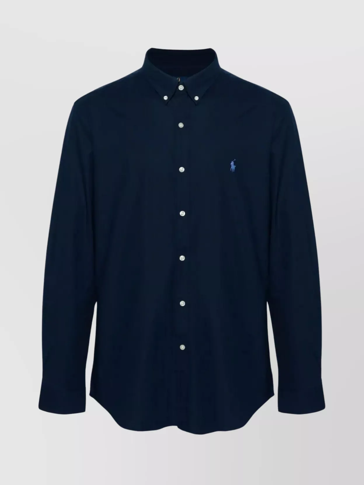 Shop Polo Ralph Lauren Buttoned Collar Oxford Shirt In Blue