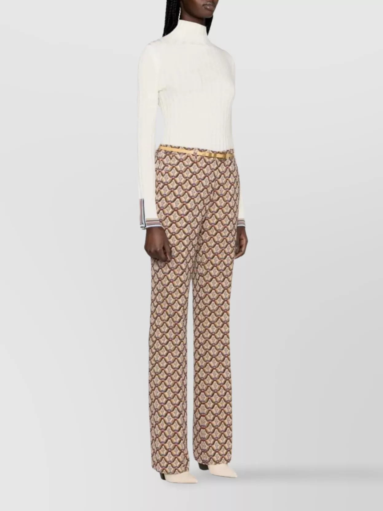 Etro Sophisticated Wool Blend Turtleneck Sweater