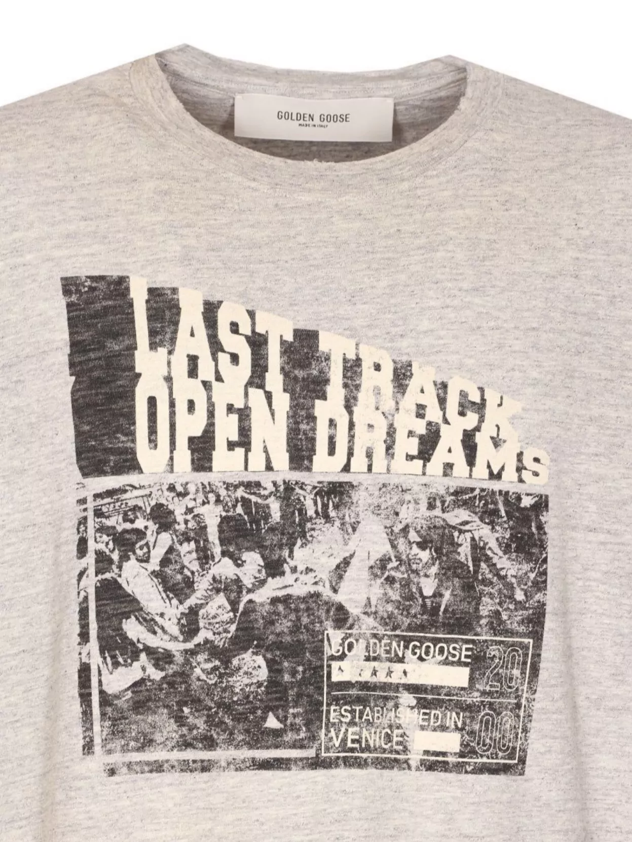 Golden Goose Graphic Print Crewneck Short Sleeve T-shirt In Multi