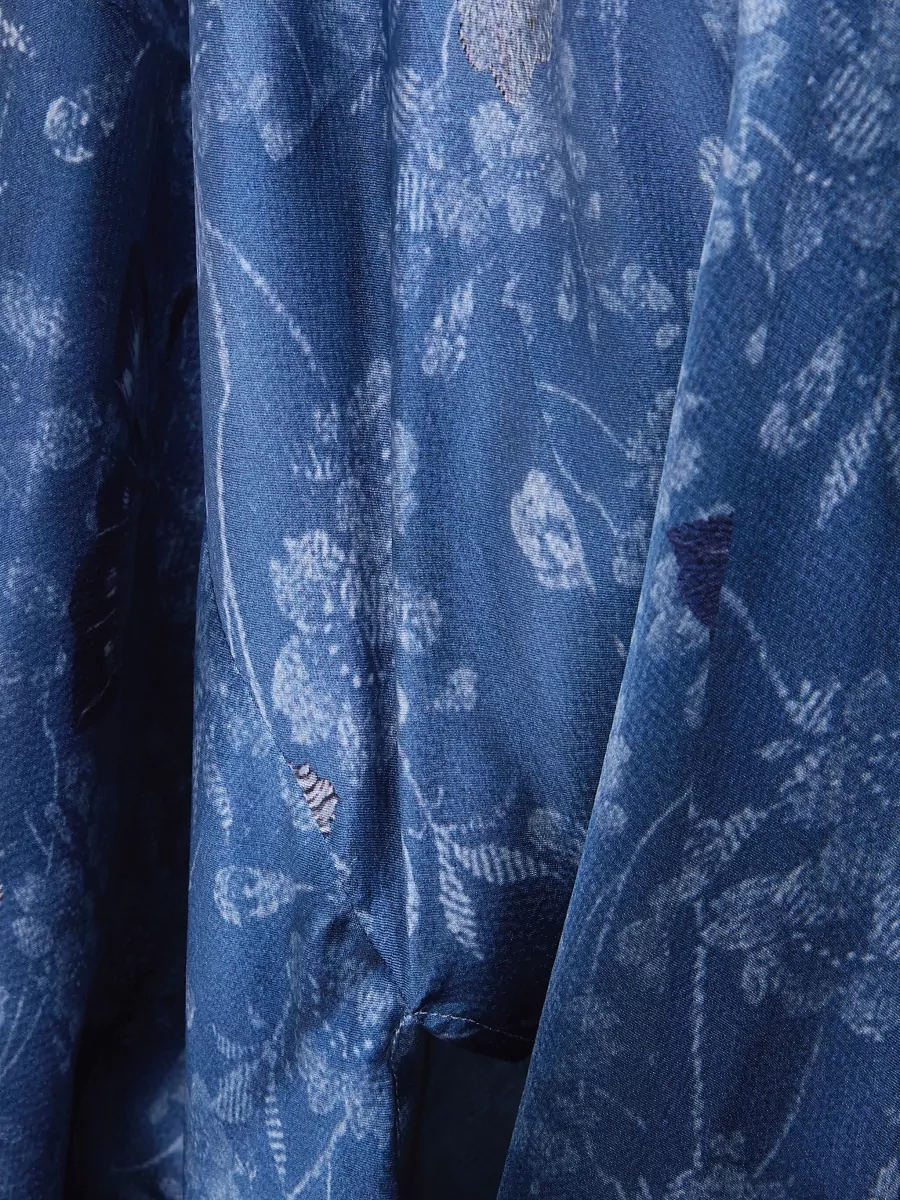 Pierre Louise Mascia Mutka Kimono Jacket Floral Satin