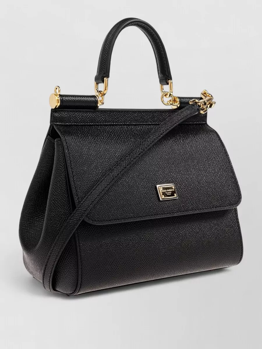 Dolce&Gabbana Sicily Small Leather Shoulder Bag