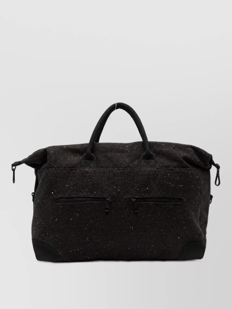 Les Deux herringbone tote bag