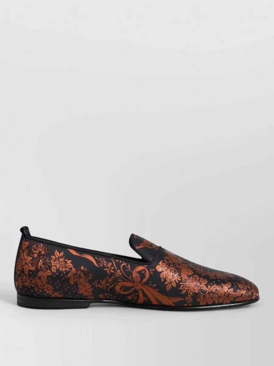 Dolce&Gabbana Floral-Pattern Slip-On Loafers
