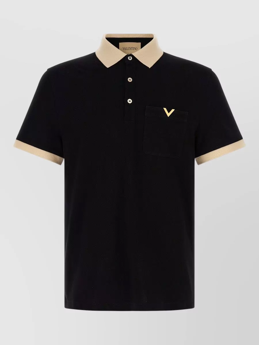 Valentino Garavani cotton short-sleeve piqué polo shirt