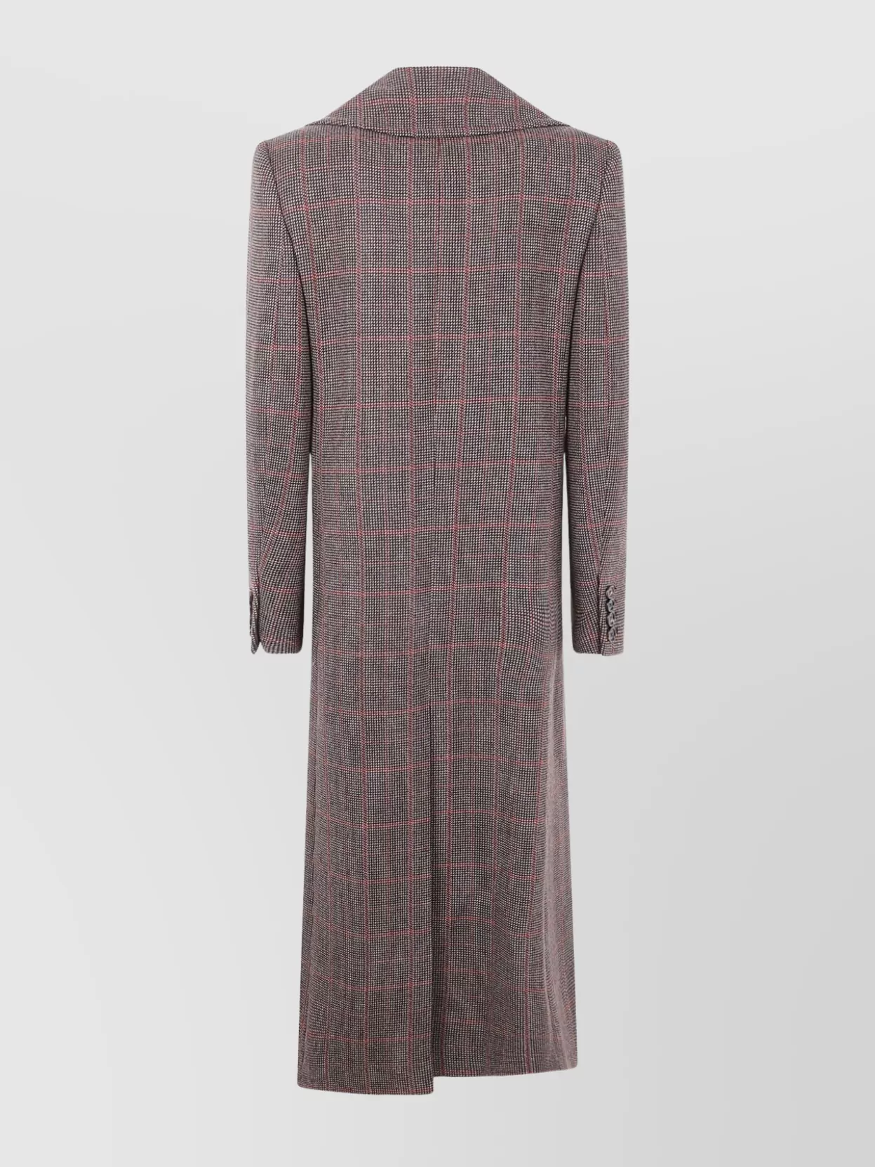 Chloé Checked Double-breasted Virgin Wool Coat In Brown