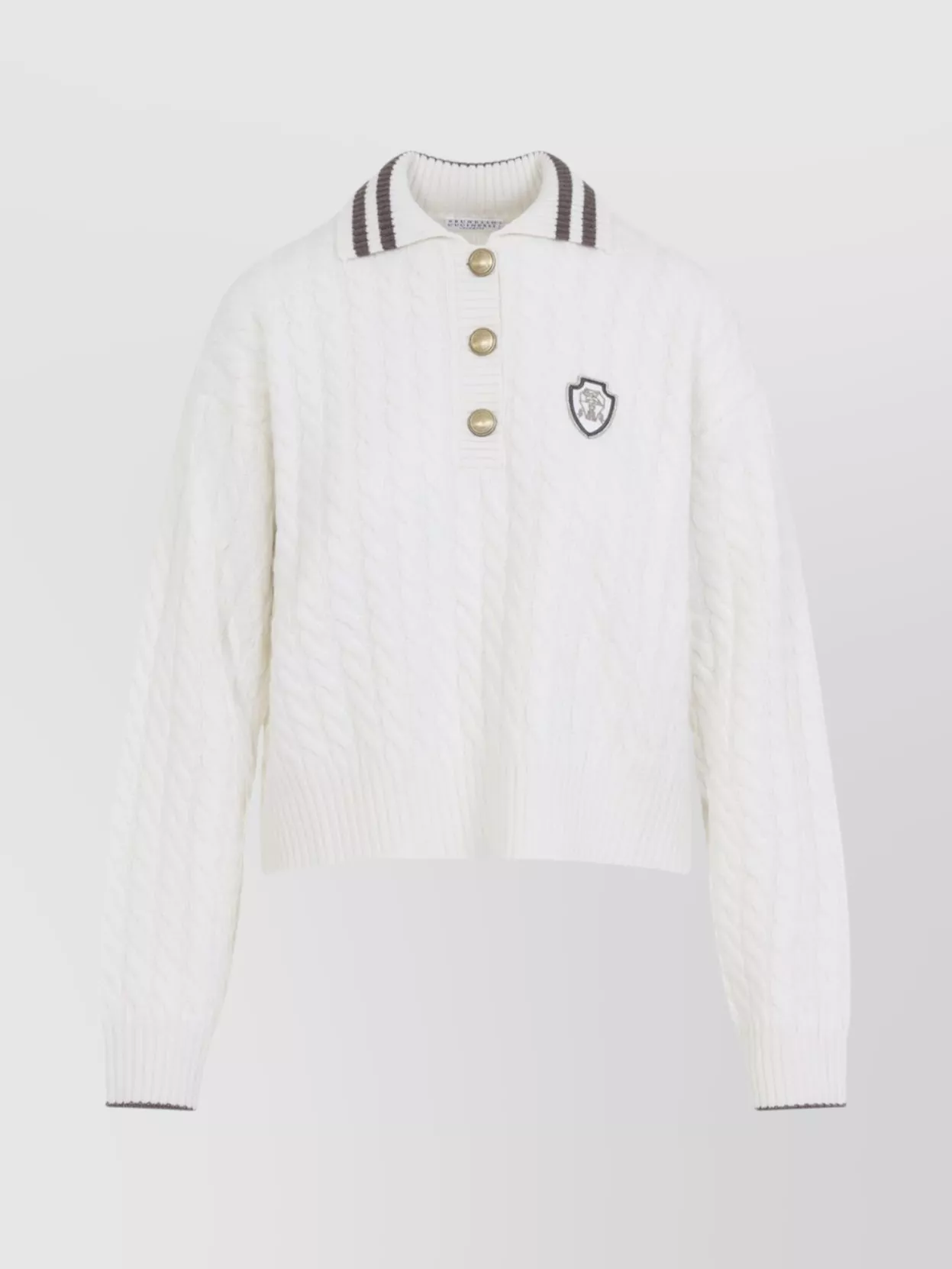 Brunello Cucinelli Sport Club Pullover With White Cashmere