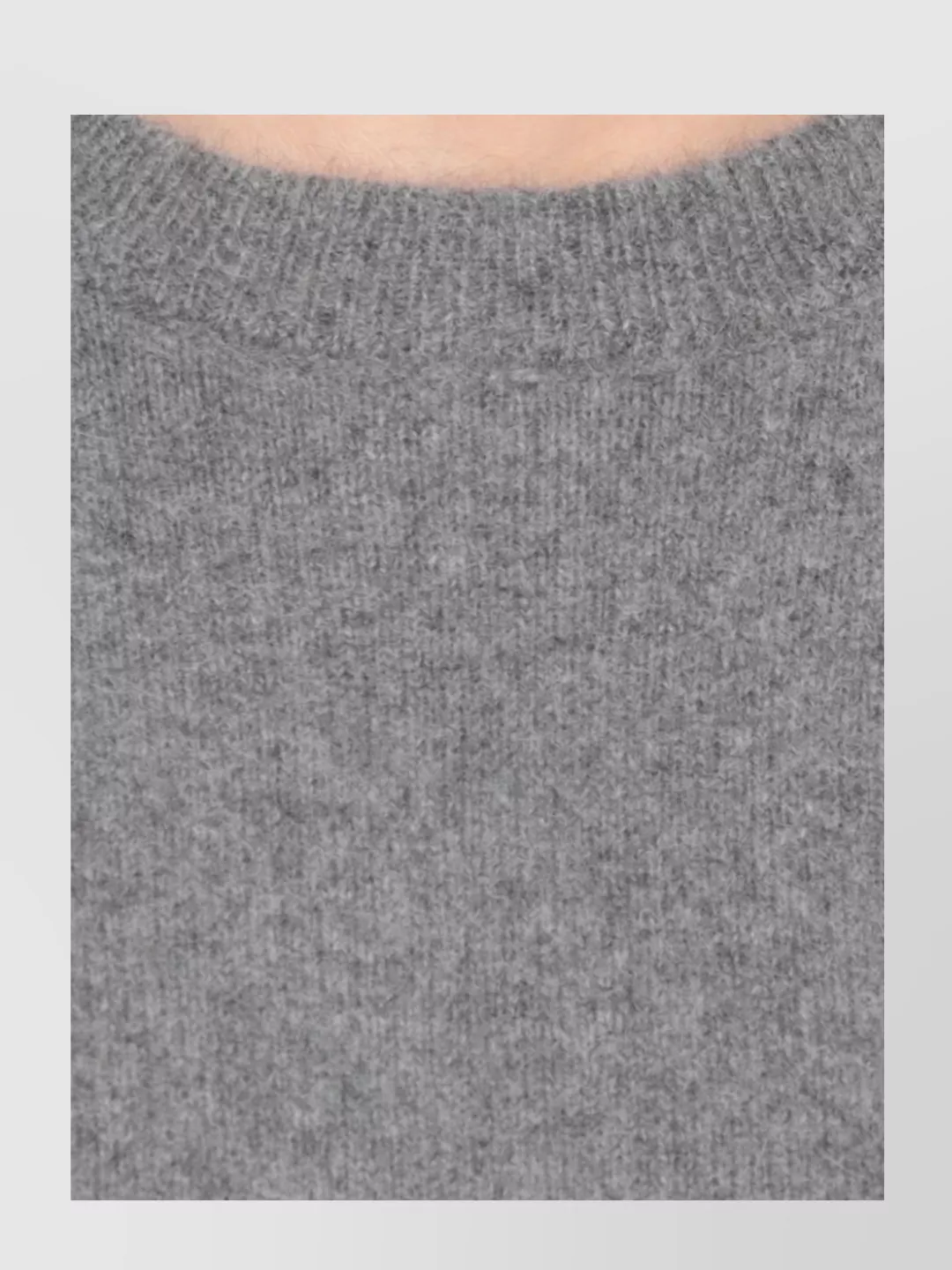 Loulou Studio Soft Virgin Wool Crew Neck Sweater In Gray
