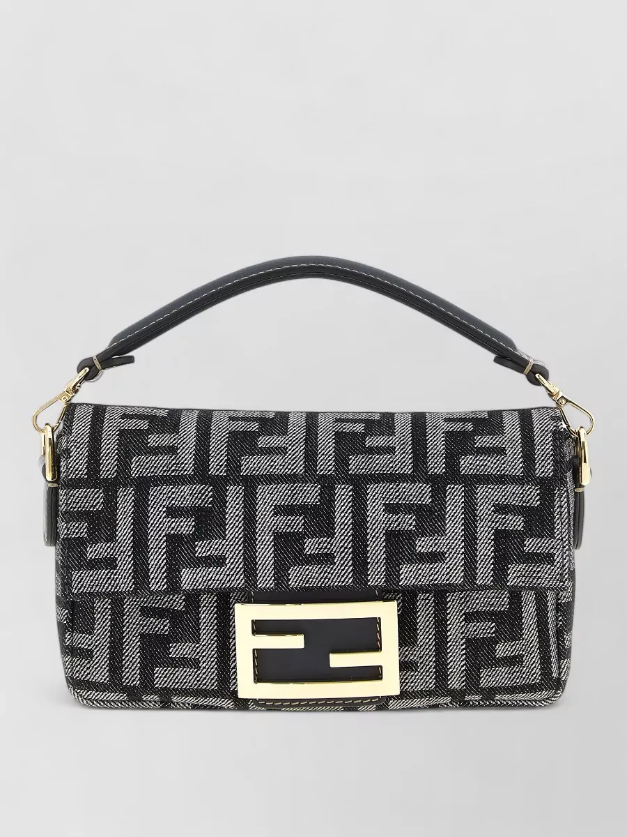 Fendi Mini Handbag With Top Handle And Chain Strap
