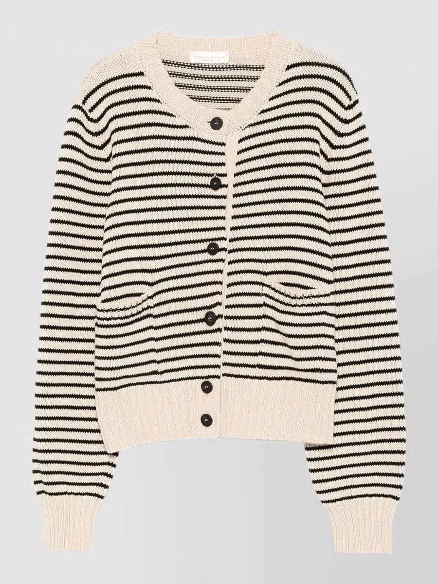 Roberto Collina striped cotton cardigan