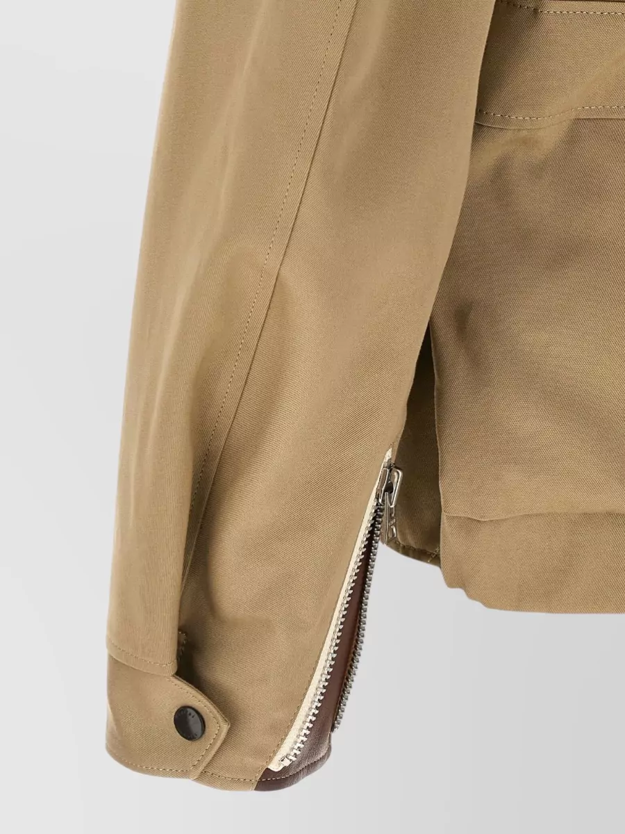 Sacai Cotton Single-Breasted Blouson Jacket