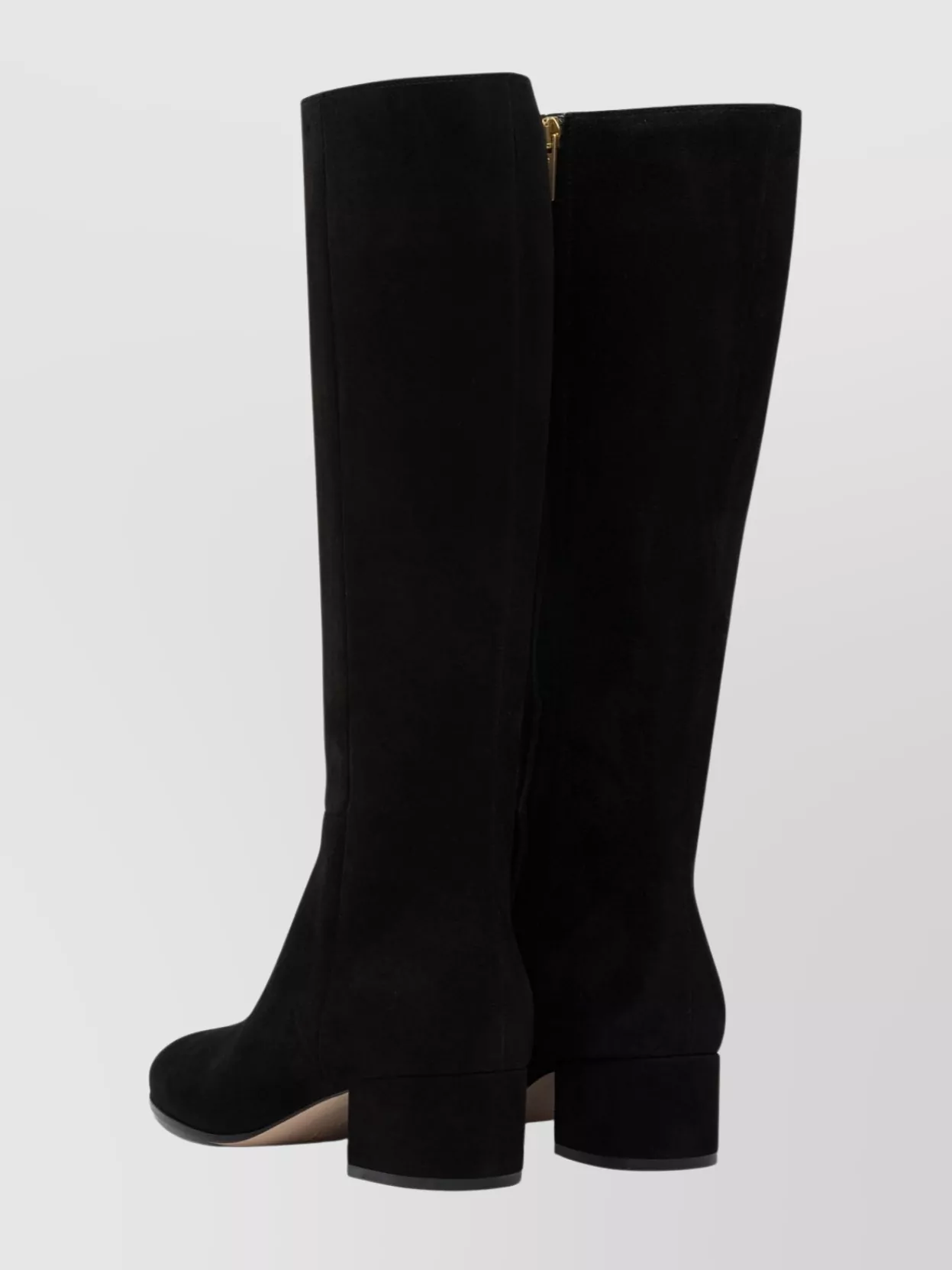 Gianvito Rossi Knee-High Suede Block Heel Boots