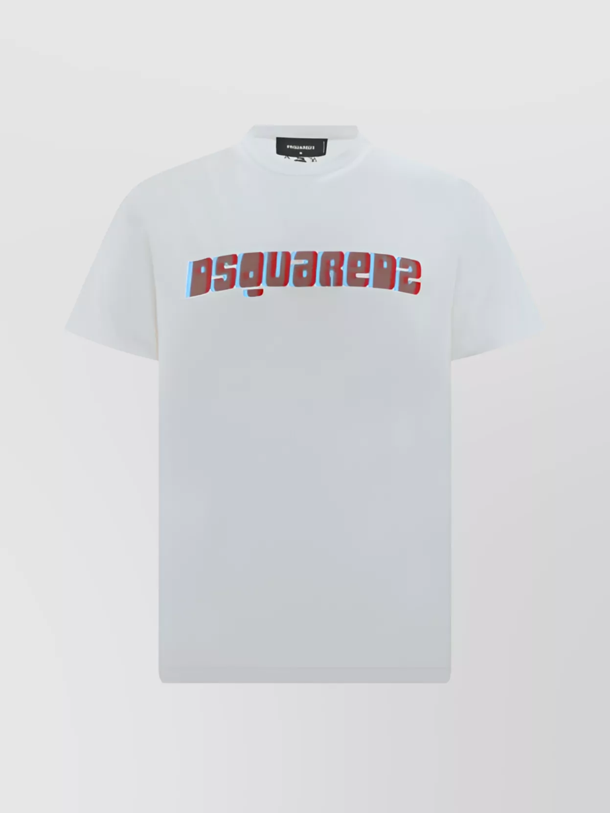Shop Dsquared2 Cotton Crew Neck T-shirt With Straight Hem