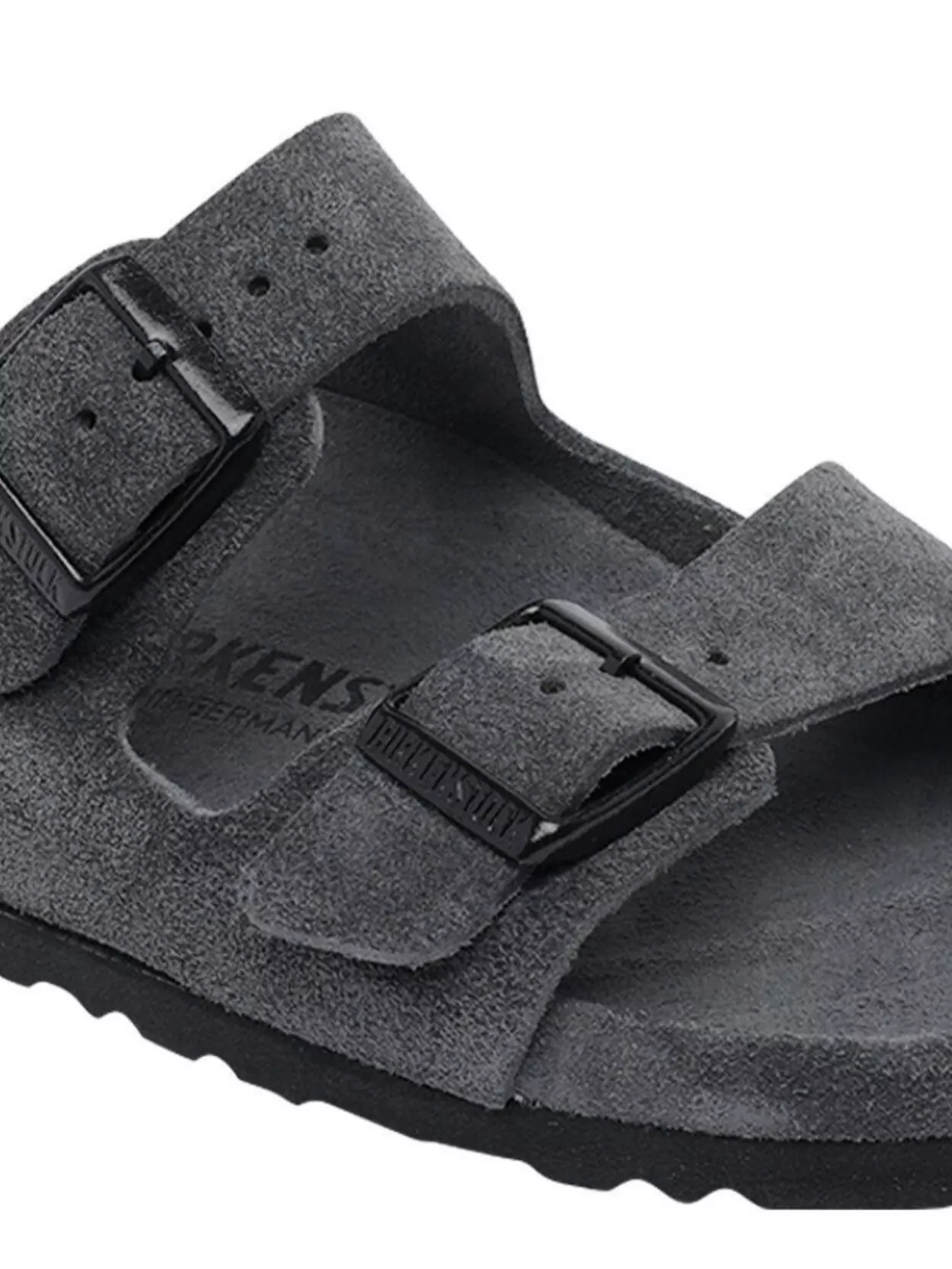 Birkenstock Suede Sandals With Buckle Logo Detail