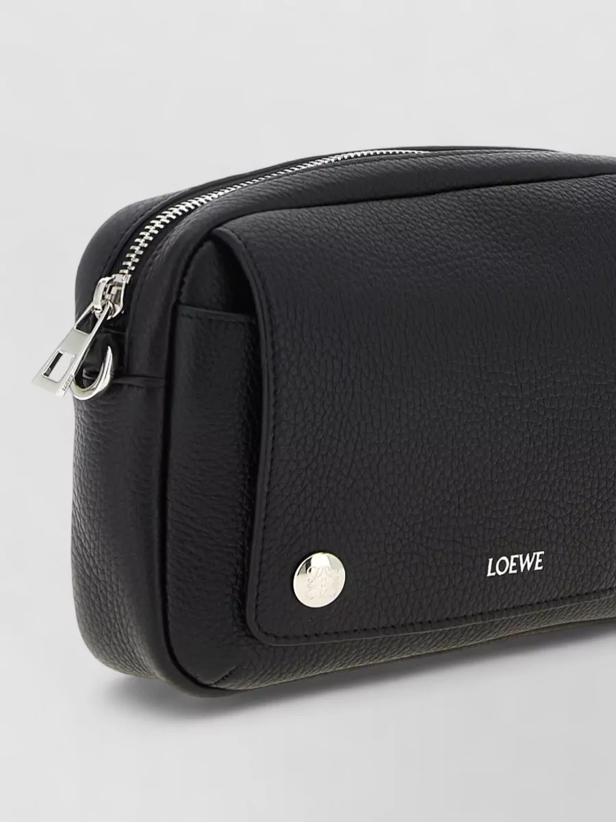 Loewe Leather Pebble Messenger Small Crossbody Bag