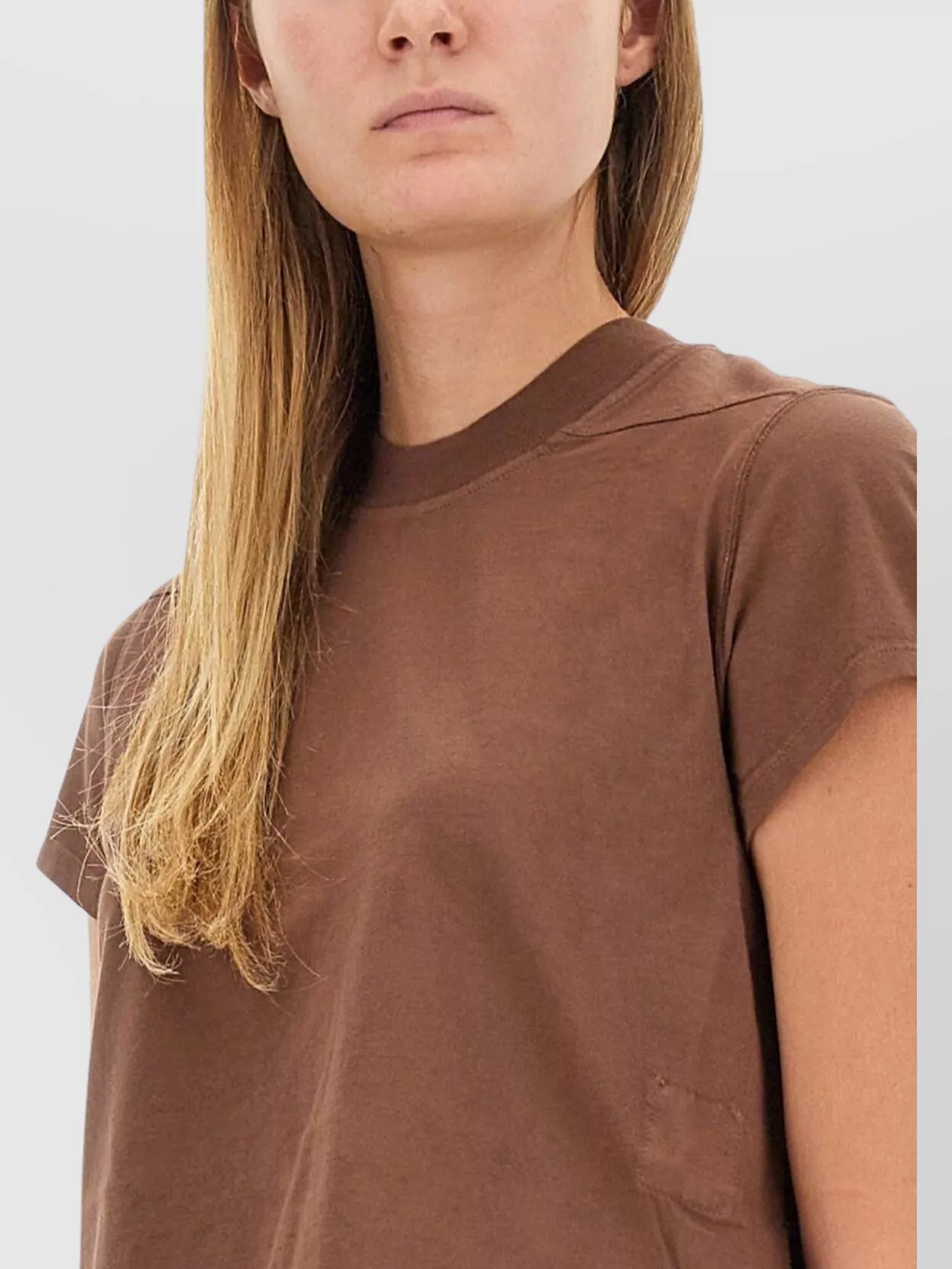 Rick Owens Drkshdw Cropped Fit Short Sleeve T-Shirt