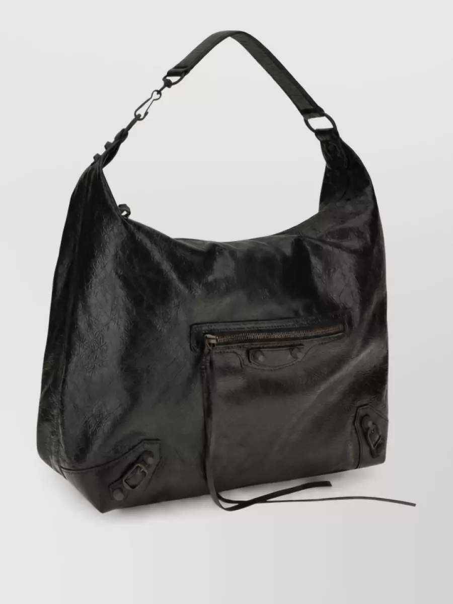 Balenciaga Le City Medium Leather Shoulder Bag