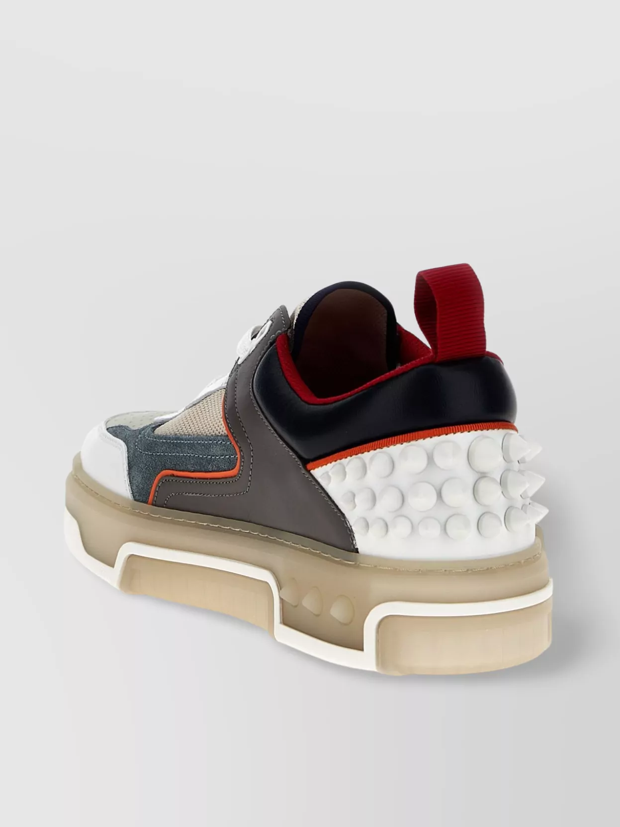 Christian Louboutin Panelled Sneakers With Spiked Heel Detail
