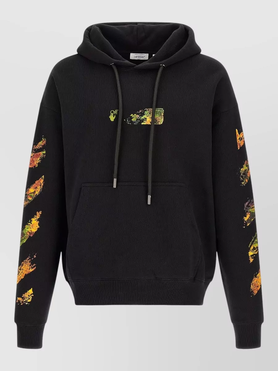 Off-White cotton printed hoodie