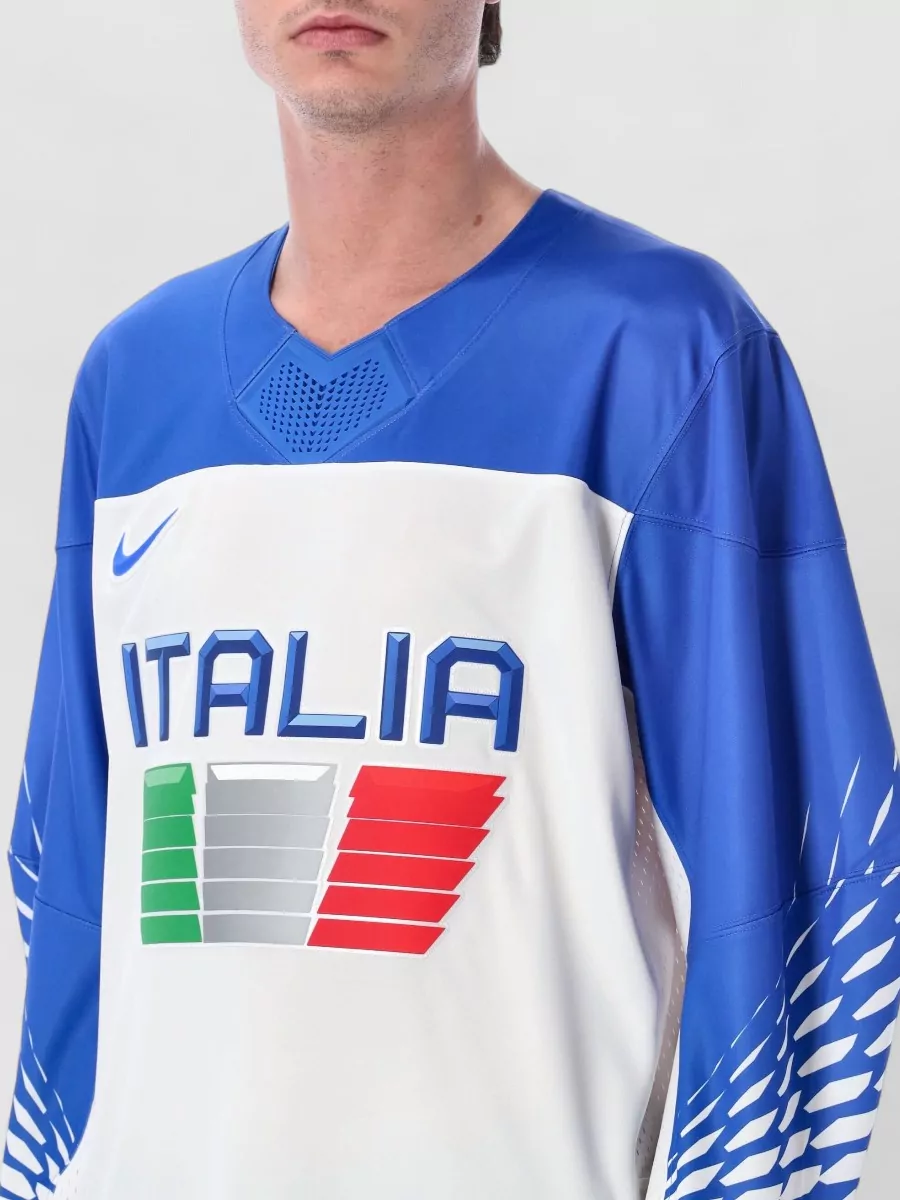 Nike V-Neck Long-Sleeve Hockey Jersey T-Shirt