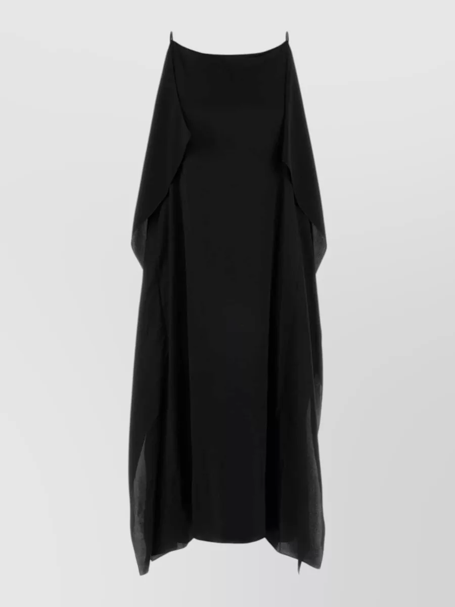 The Row silk paneled midi dress