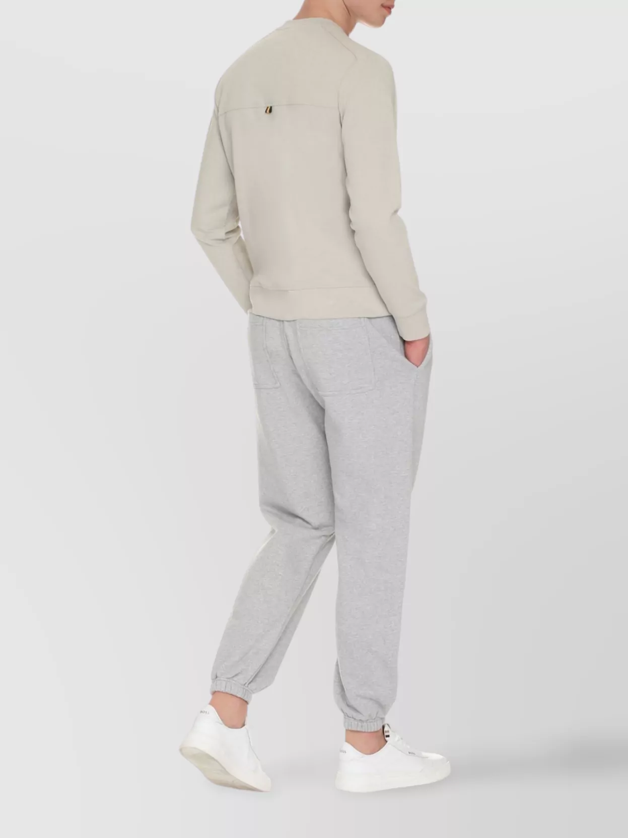 K-way Medine Logo Crew Neck Sweatshirt In Neutral