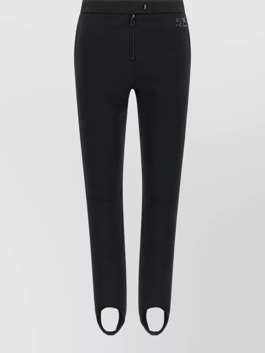 Courrèges High-rise stirrup leggings