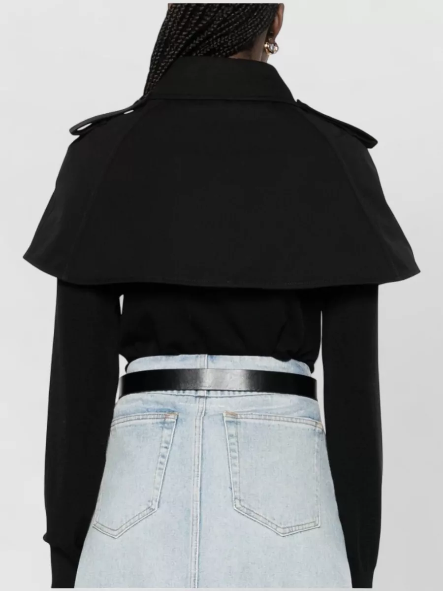 Burberry Cotton Short Trench Cape