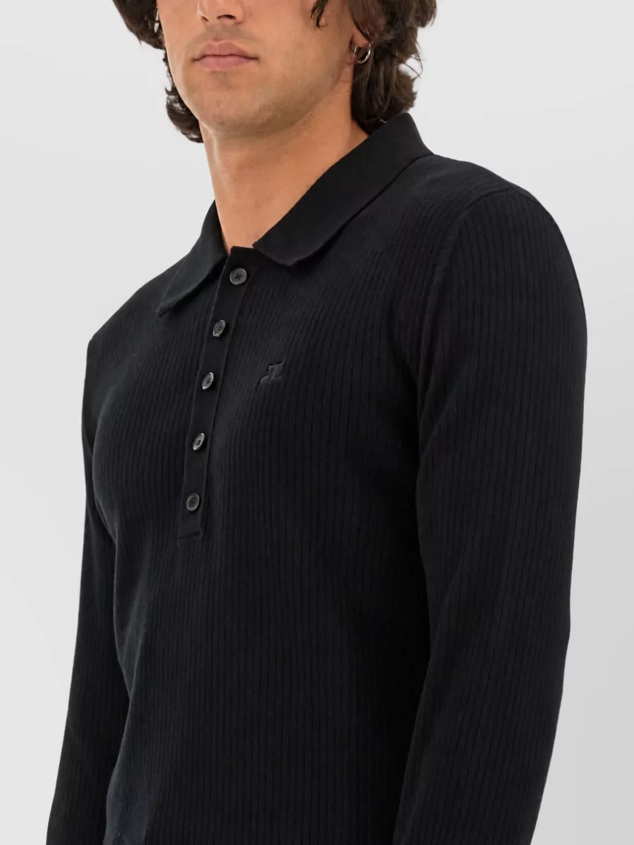 Courrèges Merino Wool Polo Shirt