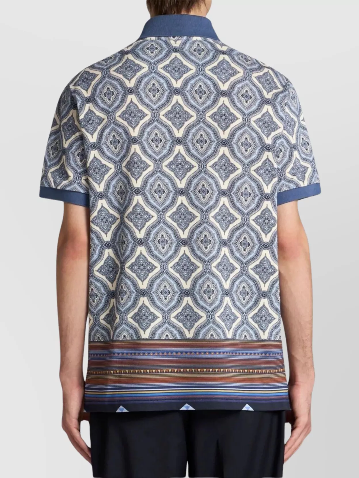 Etro Geometric Print Polo Shirt
