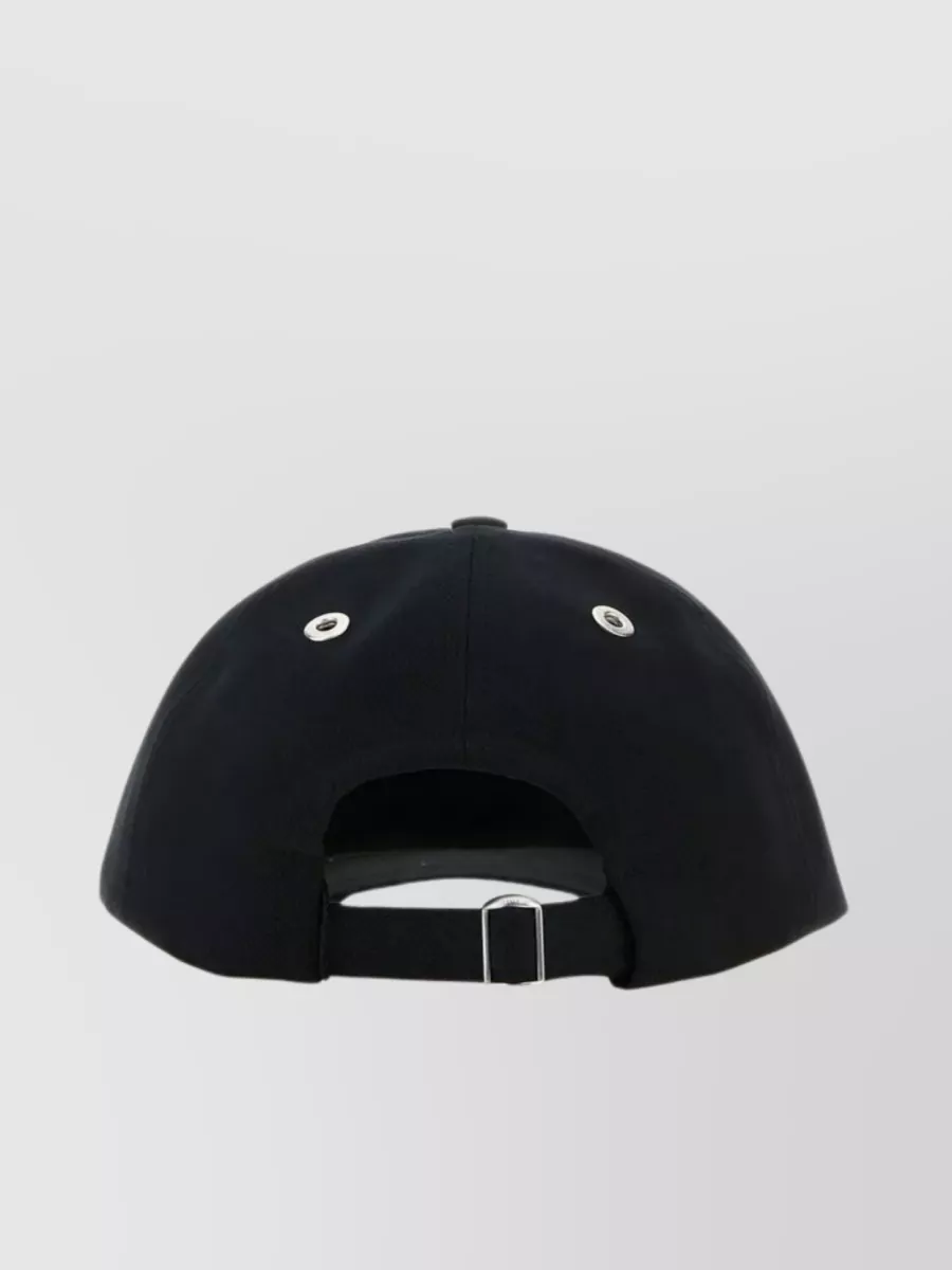 Ami Paris Cotton Hat With Curved Visor And Ventilation