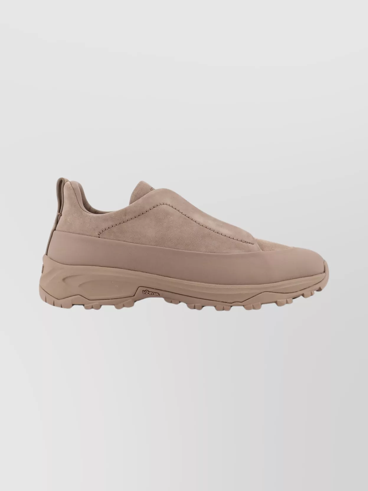 Zegna Low-Top Suede Sneakers Featuring Triple Stitching