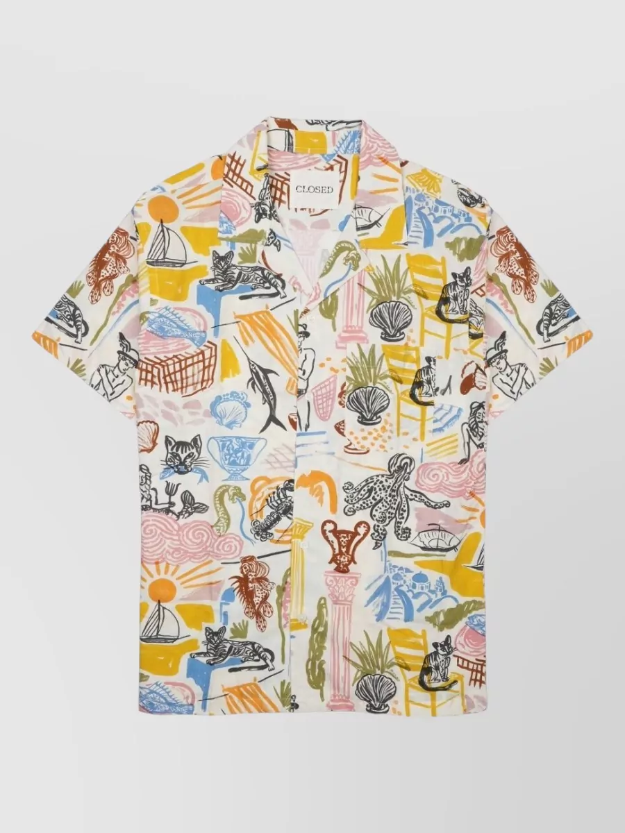 Closed printed cotton t-shirt