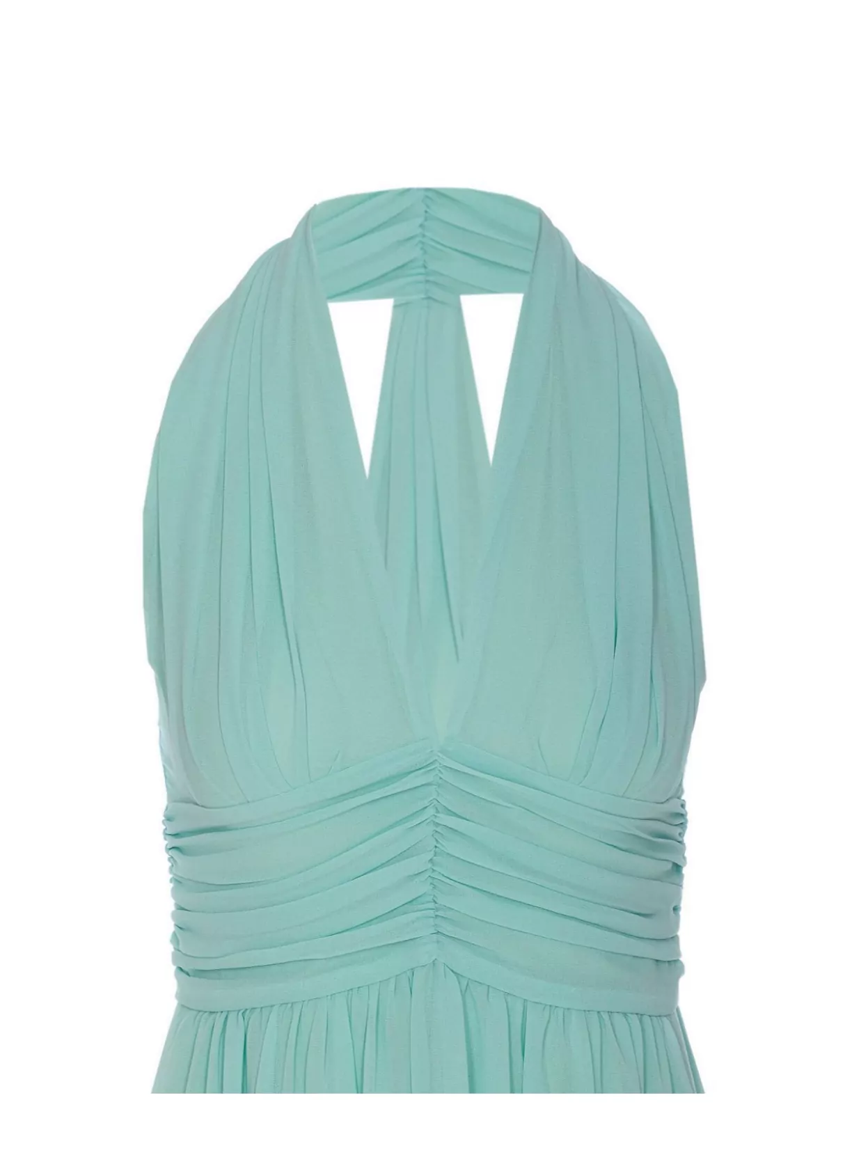 Liu Jo Halter Neck Open Back Pleated Skirt Dress