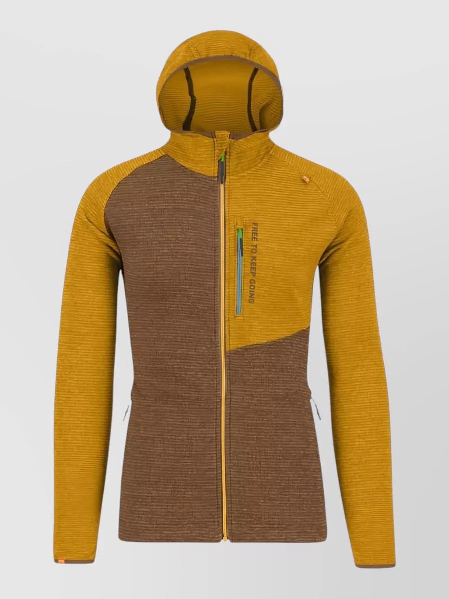 KARPOS two tone full zip hoodie