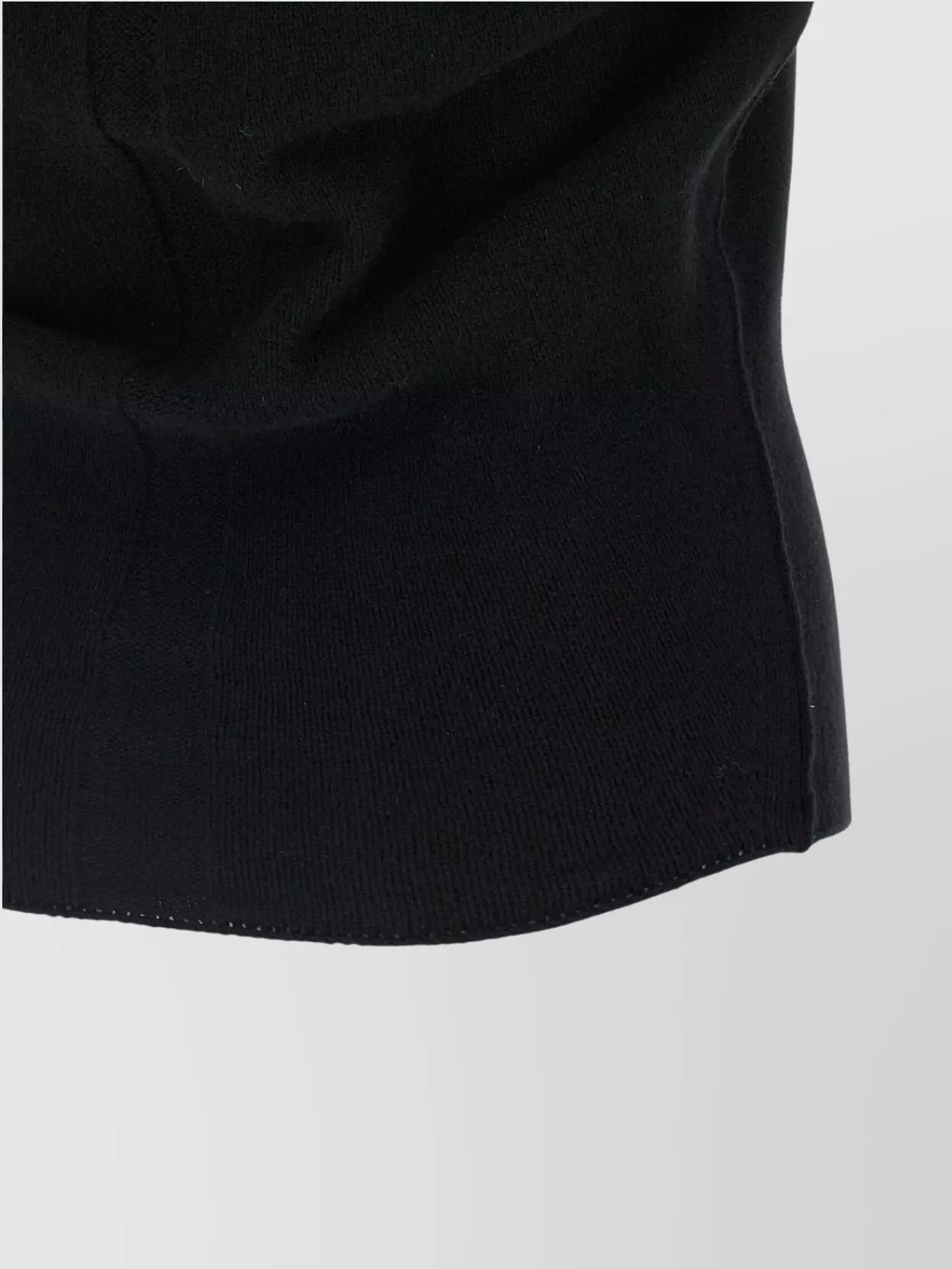 Rick Owens 'Shoulderless' Ribbed Stretch Fit Sleeveless Top