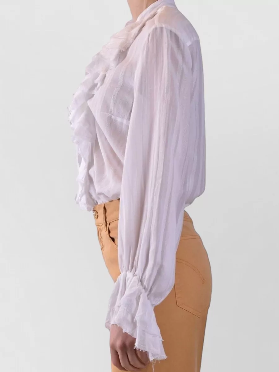 Dondup Draped Long-Sleeve Blouse