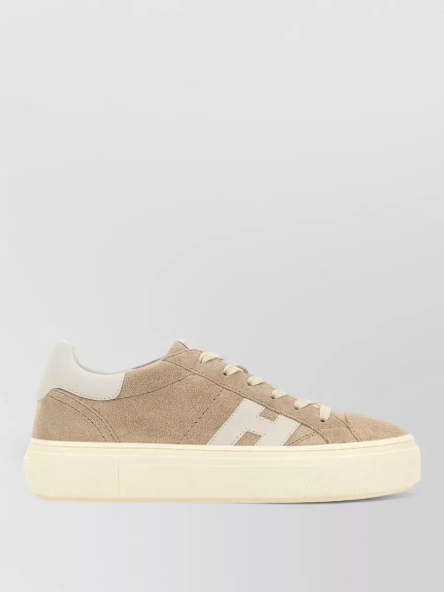 Hogan Suede Leather Low-Top Sneakers